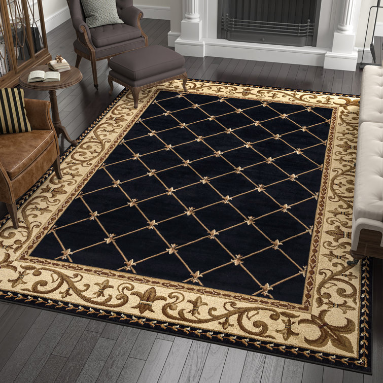Astoria Grand Clarence Oriental Black/Gold Area Rug & Reviews Wayfair.ca